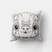 Coussin Visage de chiot adorable (Verso)