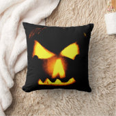 Coussin Visage de Citrouille Orange (Couverture)
