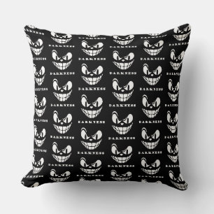 Coussin visage de monstre de ténèbres