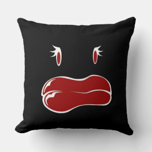 Coussin Visage de monstre femme mignonne