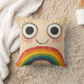 COUSSIN VISAGE HEUREUX ARC-EN-CIEL (Couverture)