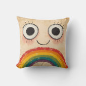 COUSSIN VISAGE HEUREUX ARC-EN-CIEL (Recto)