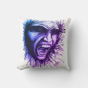 Coussin Visage hurlant