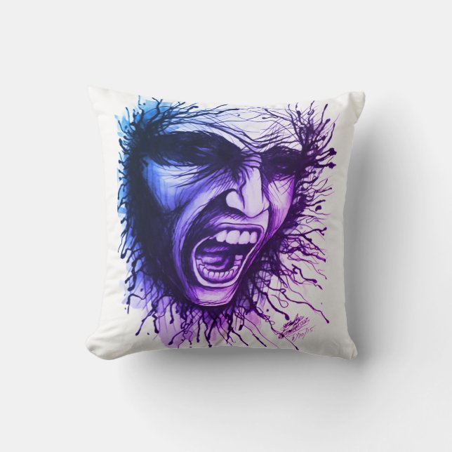 Coussin Visage hurlant (Recto)