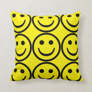 Coussin Visage jaune