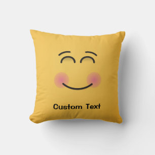 Coussin Visage souriant avec yeux souriants Lancer l'oreil