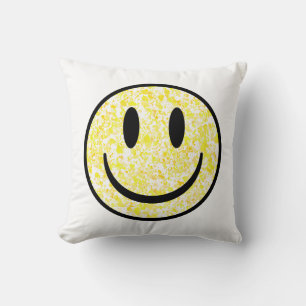 Coussin Visage souriant éclaboussé