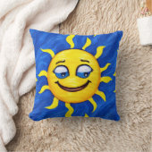 Coussin Visage souriant Soleil ensoleillé (Couverture)