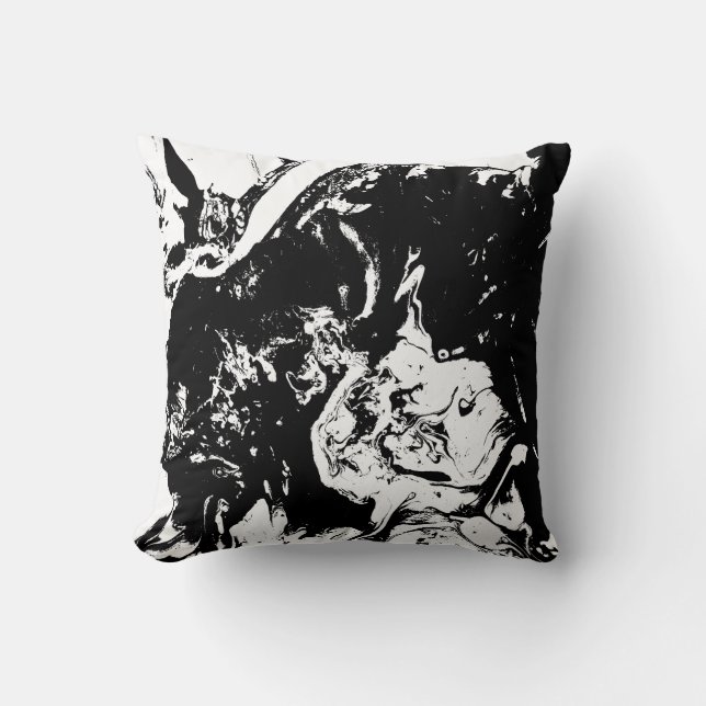 Coussin Visages Abstraits Art incident (Recto)