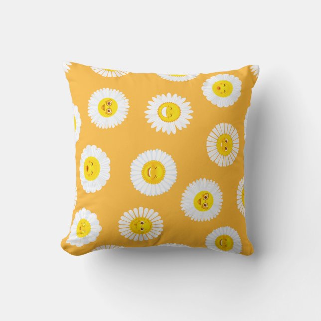 Coussin Visages Daisy Smiley (Recto)