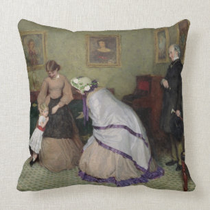 Coussin Visages étranges (la semaine et bodycolour sur le