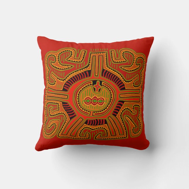 Coussin Vision de peyote chamanique (Verso)