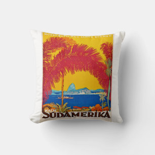 Coussin Visitez le concept vintage Sudamerica