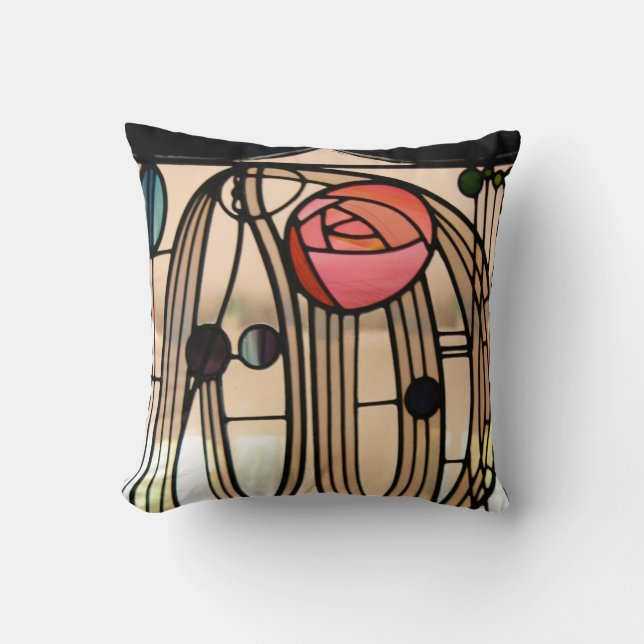 Coussin Vitrail, Hill House par Mackintosh (Recto)