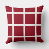 Coussin Vitre blanche des jours d'école rouges (Verso)