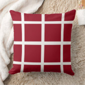 Coussin Vitre blanche des jours d'école rouges (Couverture)