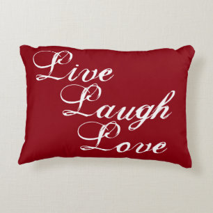 Coussin vivant d'amour de rire avec le dos de