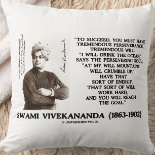 Coussin Vivekananda Pour Réussir Avoir De La Persévérance 
