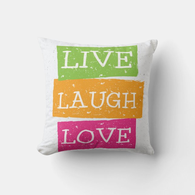 Coussin Vivent l'amour 2 de rire (Recto)