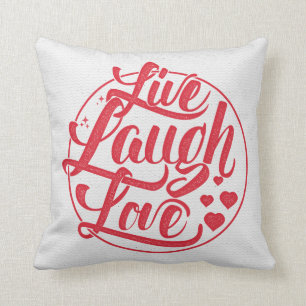 Coussin Vivent l'amour de rire