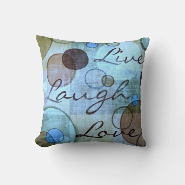 Coussin Vivent le carreau sale d'amour de rire (Recto)