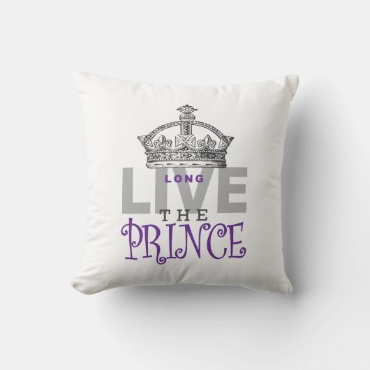 Coussin Vivent longtemps le PRINCE ! (Recto)
