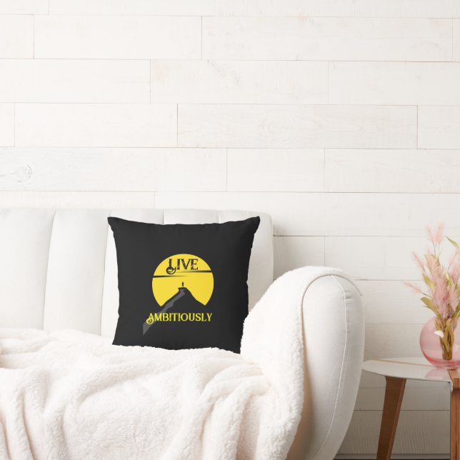 Coussin Vivez Ambitieusement Lancer L'Oreiller (Canapé)