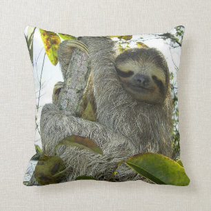 Coussin Vivre la vie comme une Sloth