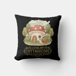 Coussin Vivre mon rêve Cottagecore Douce musique fantais