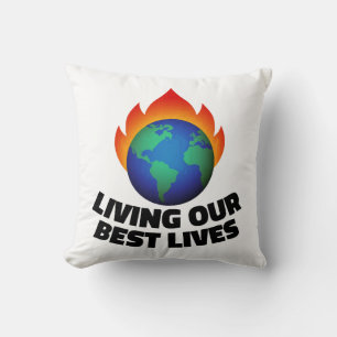 Coussin Vivre notre meilleure vie