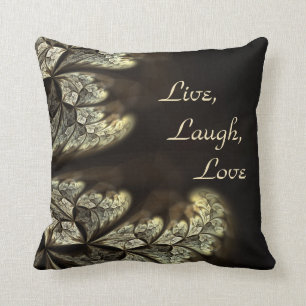 Coussin VIVRE, RIRE, AMOUR Inspirational Design