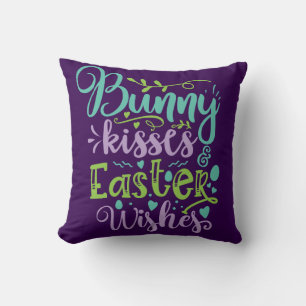 Coussin vœux de baisers de Pâques