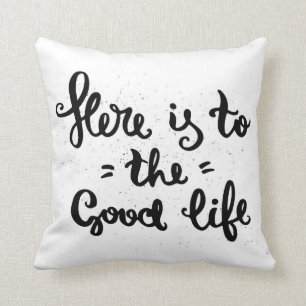 Coussin Voici à la bonne vie