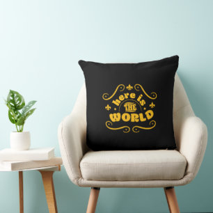 Coussin Voici le monde