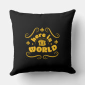 Coussin Voici le monde (Verso)