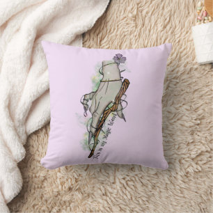 Coussin Voici Ma Baguette Magique - Main De Sorcière Gothi