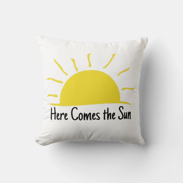 Coussin voici venir le soleil (Recto)