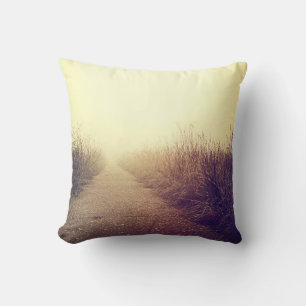 Coussin Voie de promenade du lever du soleil de 16 po x 16