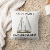 Coussin Voile de Newport Rhode Island (Couverture)