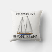 Coussin Voile de Newport Rhode Island (Verso)