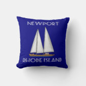 Coussin Voile de Newport Rhode Island (Recto)