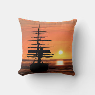 Coussin Voilier à l'aube