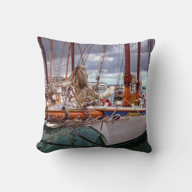 Coussin Voiliers Morred à Key West (Recto)