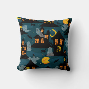 Coussin Voisinage hanté Halloween vintage sans fil Pa