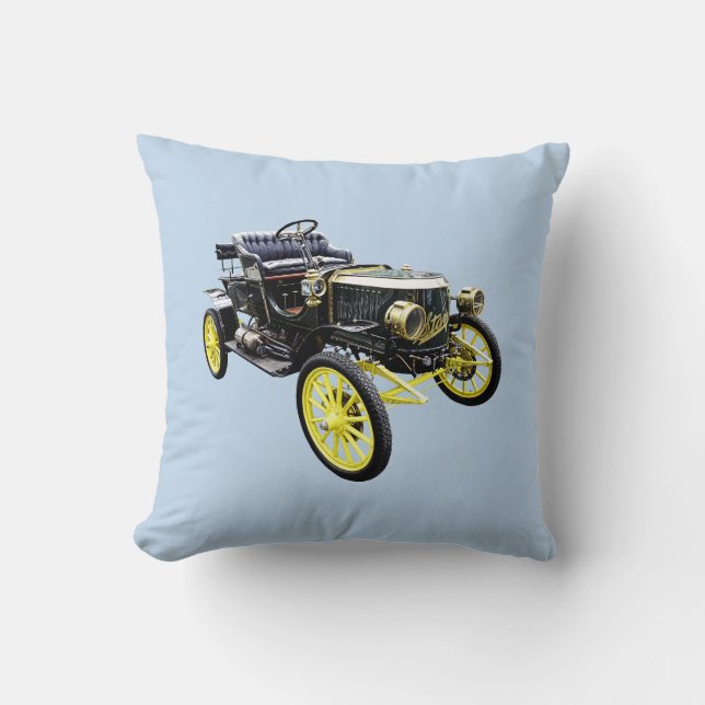 Coussin Voiture à vapeur Stanley 1908 (Recto)