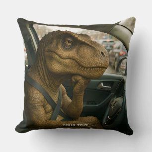 Coussin Voiture de conduite Imaginaire Dinosaur