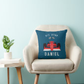 Coussin Voiture de course rouge mignonne (Chaise)