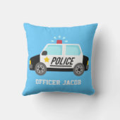 Coussin Voiture de police classique avec la sirène pour la (Verso)