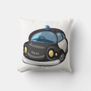 Coussin Voiture de police vintage