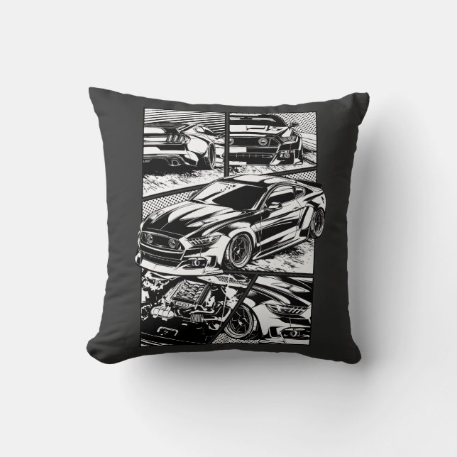 COUSSIN VOITURE MUSCLE AMÉRICAINE (Recto)